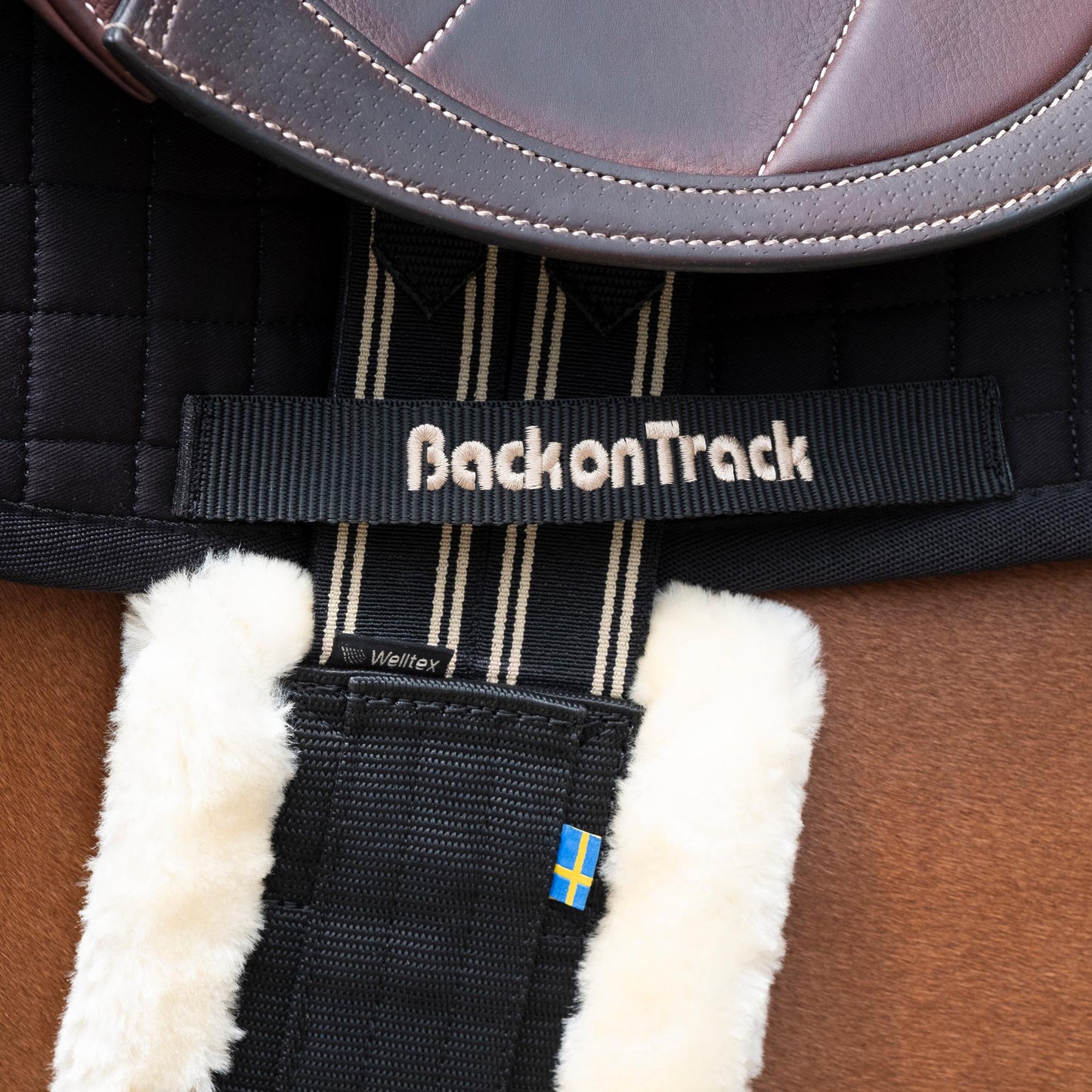 Sadelgjord med konstpäls style "Dalby"